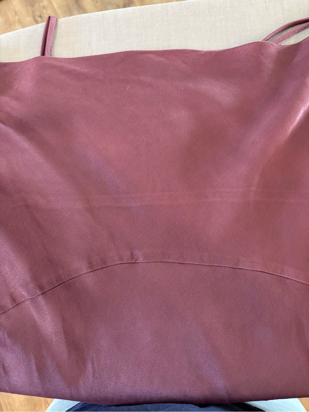 Anthropologie Bias Slip Dress Plum Purple Cowl Neck Viscose Midi Y2K Small - Picture 6 of 8